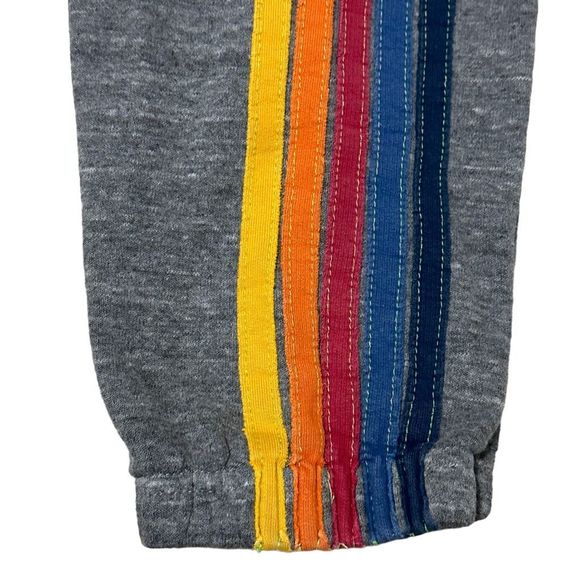 SOLD !Aviator Nation Heather Gray/ Classic 5 Stripe Jogger Sweatpants , XS - Picture 10 of 14